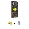 MARSİLYAN™- iPhone 11 Kılıf Nova Doku Koleksiyonu - Siyah Joko Magic 5D Cam + Rainbow Kamera Lens Koruma Cam - KI