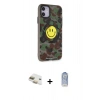 MARSİLYAN™- iPhone 11 Kılıf Nova Doku Koleksiyonu - Siyah Joko Magic 5D Cam + Pers Alüminyum Kamera Lens - GD