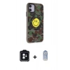 MARSİLYAN™- iPhone 11 Kılıf Nova Doku Koleksiyonu - Siyah Joko Magic 5D Cam + PVD Metal Kamera Lens - YL