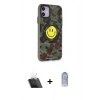 MARSİLYAN™- iPhone 11 Kılıf Nova Doku Koleksiyonu - Siyah Joko Magic 5D Cam + Şeffaf Kamera Lens Koruma Cam