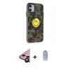 MARSİLYAN™- iPhone 11 Kılıf Nova Doku Koleksiyonu - Siyah Joko Magic 5D Cam + Raze Metal Kamera Lens - SH