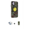 MARSİLYAN™- iPhone 11 Kılıf Nova Doku Koleksiyonu - Siyah Joko Magic 5D Hayalet Cam + Pers Alüminyum Kamera Lens - GI