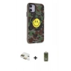 MARSİLYAN™- iPhone 11 Kılıf Nova Doku Koleksiyonu - Siyah Joko Magic 5D Hayalet Cam + Pers Alüminyum Kamera Lens - GD