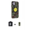 MARSİLYAN™- iPhone 11 Kılıf Nova Doku Koleksiyonu - Siyah Joko Magic 5D Hayalet Cam + PVD Metal Kamera Lens - MI