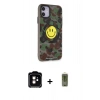 MARSİLYAN™- iPhone 11 Kılıf Nova Doku Koleksiyonu - Siyah Joko Magic 5D Hayalet Cam + PVD Metal Kamera Lens - TU