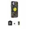 MARSİLYAN™- iPhone 11 Kılıf Nova Doku Koleksiyonu - Siyah Joko Magic 5D Hayalet Cam + PVD Metal Kamera Lens - SH