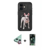 MARSİLYAN™- iPhone 11 Kılıf Nova Form Koleksiyonu - Şeffaf 360 Full Body Arka Koruyucu + Kırmızı Raze Metal Kamera Lens