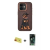 MARSİLYAN™- iPhone 11 Kılıf Nova Form Koleksiyonu - Şeffaf 360 Full Body Arka Koruyucu + Rainbow Kamera Lens Koruma Cam - KI
