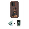 MARSİLYAN™- iPhone 11 Kılıf Nova Form Koleksiyonu - Şeffaf 360 Full Body Arka Koruyucu + Raze Metal Kamera Lens - MI