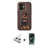 MARSİLYAN™- iPhone 11 Kılıf Nova Form Koleksiyonu - Şeffaf 360 Full Body Arka Koruyucu + Raze Metal Kamera Lens - GS