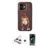 MARSİLYAN™- iPhone 11 Kılıf Nova Form Koleksiyonu - Şeffaf 360 Full Body Arka Koruyucu + Raze Metal Kamera Lens - GS