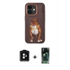 MARSİLYAN™- iPhone 11 Kılıf Nova Form Koleksiyonu - Şeffaf 360 Full Body Arka Koruyucu + PVD Metal Kamera Lens - TU