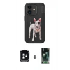 MARSİLYAN™- iPhone 11 Kılıf Nova Form Koleksiyonu - Şeffaf 360 Full Body Arka Koruyucu + PVD Metal Kamera Lens - YL