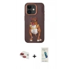 MARSİLYAN™- iPhone 11 Kılıf Nova Form Koleksiyonu - Şeffaf Pasifik Cam Ekran Koruyucu + Pers Alüminyum Kamera Lens - KI