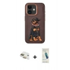 MARSİLYAN™- iPhone 11 Kılıf Nova Form Koleksiyonu - Şeffaf Pasifik Cam Ekran Koruyucu + Pers Alüminyum Kamera Lens - GD