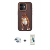 MARSİLYAN™- iPhone 11 Kılıf Nova Form Koleksiyonu - Şeffaf Pasifik Cam Ekran Koruyucu + Pers Alüminyum Kamera Lens - GI