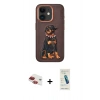 MARSİLYAN™- iPhone 11 Kılıf Nova Form Koleksiyonu - Şeffaf Pasifik Cam Ekran Koruyucu + Pers Alüminyum Kamera Lens - KI
