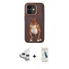 MARSİLYAN™- iPhone 11 Kılıf Nova Form Koleksiyonu - Şeffaf Pasifik Cam Ekran Koruyucu + Raze Metal Kamera Lens - GS