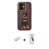 MARSİLYAN™- iPhone 11 Kılıf Nova Form Koleksiyonu - Şeffaf Pasifik Cam Ekran Koruyucu + Renkli Kamera Lens Koruma Cam - SI