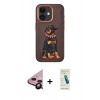 MARSİLYAN™- iPhone 11 Kılıf Nova Form Koleksiyonu - Şeffaf Pasifik Cam Ekran Koruyucu + Raze Metal Kamera Lens - SH