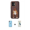 MARSİLYAN™- iPhone 11 Kılıf Nova Form Koleksiyonu - Şeffaf Pasifik Cam Ekran Koruyucu + Neon Fosforlu Kamera Lens - TU
