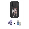MARSİLYAN™- iPhone 11 Kılıf Nova Form Koleksiyonu - Şeffaf Royal Nano Ekran Koruyucu + Raze Metal Kamera Lens - MR
