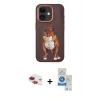 MARSİLYAN™- iPhone 11 Kılıf Nova Form Koleksiyonu - Şeffaf Royal Nano Ekran Koruyucu + Pers Alüminyum Kamera Lens - KI