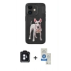 MARSİLYAN™- iPhone 11 Kılıf Nova Form Koleksiyonu - Şeffaf Royal Nano Ekran Koruyucu + PVD Metal Kamera Lens - MI