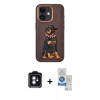 MARSİLYAN™- iPhone 11 Kılıf Nova Form Koleksiyonu - Şeffaf Royal Nano Ekran Koruyucu + PVD Metal Kamera Lens - MI