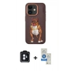 MARSİLYAN™- iPhone 11 Kılıf Nova Form Koleksiyonu - Şeffaf Royal Nano Ekran Koruyucu + PVD Metal Kamera Lens - MI