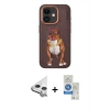 MARSİLYAN™- iPhone 11 Kılıf Nova Form Koleksiyonu - Şeffaf Royal Nano Ekran Koruyucu + Raze Metal Kamera Lens - GS