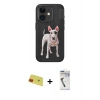 MARSİLYAN™- iPhone 11 Kılıf Nova Form Koleksiyonu - Şeffaf Uv Polymer Nano Ekran Koruyucu + Kırmızı Rainbow Kamera Lens Koruma Cam