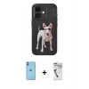 MARSİLYAN™- iPhone 11 Kılıf Nova Form Koleksiyonu - Şeffaf Uv Polymer Nano Ekran Koruyucu + Neon Fosforlu Kamera Lens - YL
