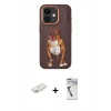MARSİLYAN™- iPhone 11 Kılıf Nova Form Koleksiyonu - Şeffaf Uv Polymer Nano Ekran Koruyucu + Renkli Kamera Lens Koruma Cam - PE