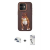 MARSİLYAN™- iPhone 11 Kılıf Nova Form Koleksiyonu - Şeffaf Uv Polymer Nano Ekran Koruyucu + Pers Alüminyum Kamera Lens - LT