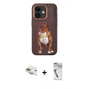 MARSİLYAN™- iPhone 11 Kılıf Nova Form Koleksiyonu - Şeffaf Uv Polymer Nano Ekran Koruyucu + Pers Alüminyum Kamera Lens - GD