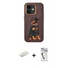MARSİLYAN™- iPhone 11 Kılıf Nova Form Koleksiyonu - Şeffaf Uv Polymer Nano Ekran Koruyucu + Renkli Kamera Lens Koruma Cam - SI