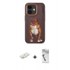MARSİLYAN™- iPhone 11 Kılıf Nova Form Koleksiyonu - Şeffaf Uv Polymer Nano Ekran Koruyucu + Renkli Kamera Lens Koruma Cam - SI
