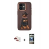MARSİLYAN™- iPhone 11 Kılıf Nova Form Koleksiyonu - Siyah 34D Hayalet Izgaralı Cam + Pers Alüminyum Kamera Lens - KI