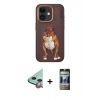 MARSİLYAN™- iPhone 11 Kılıf Nova Form Koleksiyonu - Siyah 34D Hayalet Izgaralı Cam + Raze Metal Kamera Lens - KI