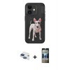 MARSİLYAN™- iPhone 11 Kılıf Nova Form Koleksiyonu - Siyah 34D Hayalet Izgaralı Cam + Pers Alüminyum Kamera Lens - LT