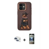 MARSİLYAN™- iPhone 11 Kılıf Nova Form Koleksiyonu - Siyah 34D Hayalet Izgaralı Cam + Pers Alüminyum Kamera Lens - LT