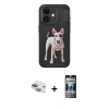 MARSİLYAN™- iPhone 11 Kılıf Nova Form Koleksiyonu - Siyah 34D Hayalet Izgaralı Cam + Pers Alüminyum Kamera Lens - YL
