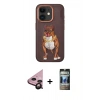 MARSİLYAN™- iPhone 11 Kılıf Nova Form Koleksiyonu - Siyah 34D Hayalet Izgaralı Cam + Raze Metal Kamera Lens - SH
