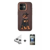 MARSİLYAN™- iPhone 11 Kılıf Nova Form Koleksiyonu - Siyah 34D Hayalet Izgaralı Cam + Raze Metal Kamera Lens - GS