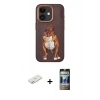 MARSİLYAN™- iPhone 11 Kılıf Nova Form Koleksiyonu - Siyah 34D Hayalet Izgaralı Cam + Renkli Kamera Lens Koruma Cam - TU