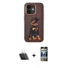 MARSİLYAN™- iPhone 11 Kılıf Nova Form Koleksiyonu - Siyah 34D Hayalet Izgaralı Cam + Kamera Lens Koruma Cam - SF