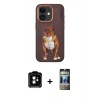 MARSİLYAN™- iPhone 11 Kılıf Nova Form Koleksiyonu - Siyah 34D Hayalet Izgaralı Cam + PVD Metal Kamera Lens - TU