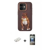 MARSİLYAN™- iPhone 11 Kılıf Nova Form Koleksiyonu - Siyah 34D Hayalet Izgaralı Cam + Renkli Kamera Lens Koruma Cam - YL