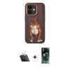 MARSİLYAN™- iPhone 11 Kılıf Nova Form Koleksiyonu - Siyah 360 Mat Full Body Arka Koruyucu + Kamera Lens Koruma Cam - SF